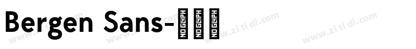 Bergen Sans字体转换